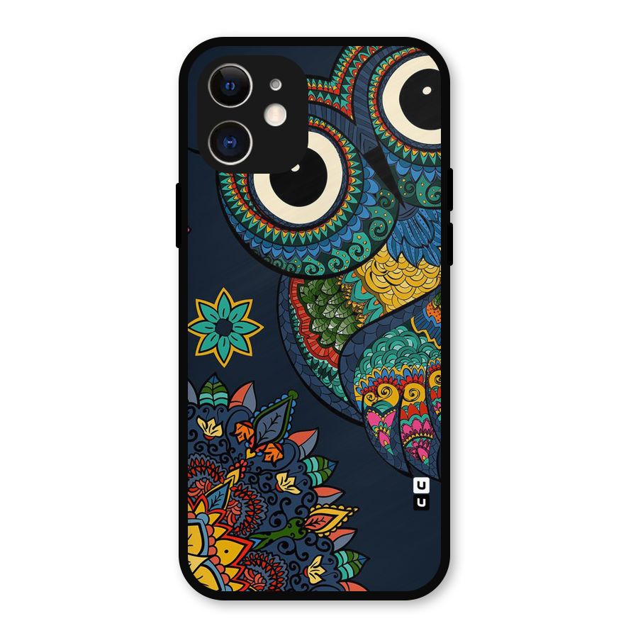 Owl Eyes Metal Back Case for iPhone 12