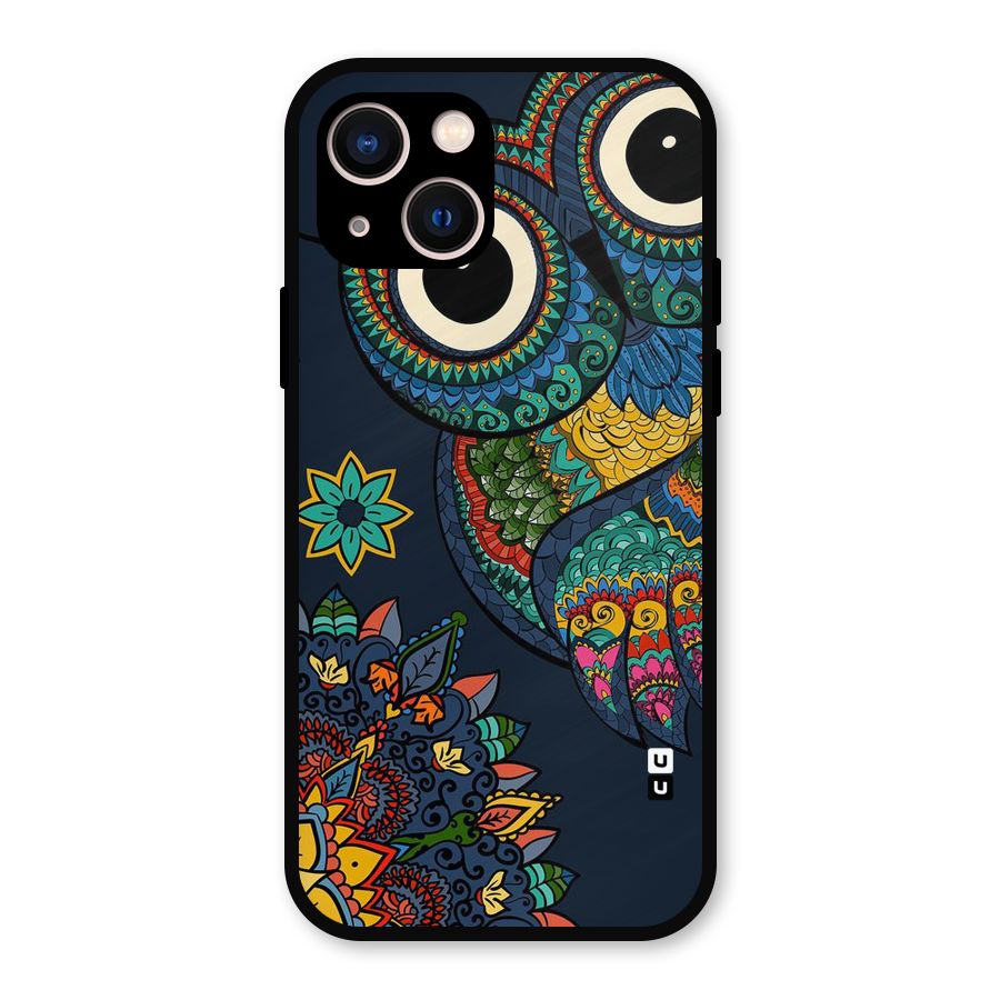 Owl Eyes Metal Back Case for iPhone 13