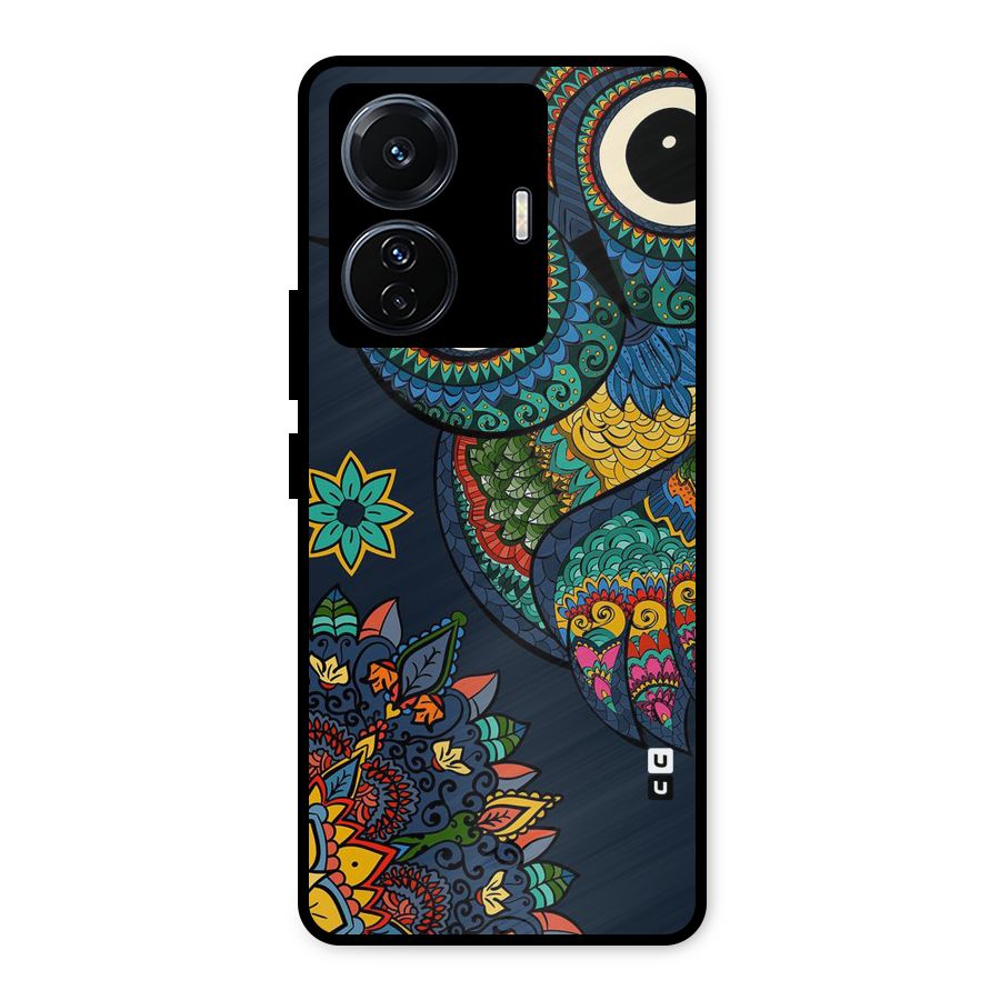 Owl Eyes Metal Back Case for iQOO Z6