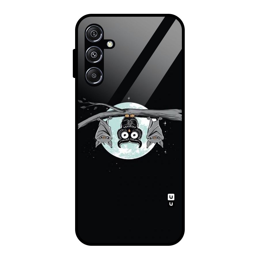 Owl Hanging Glass Back Case for Galaxy M34 5G