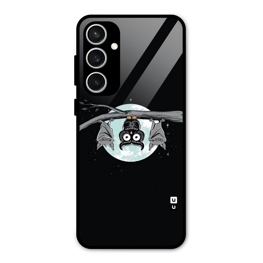 Owl Hanging Glass Back Case for Galaxy S23 FE