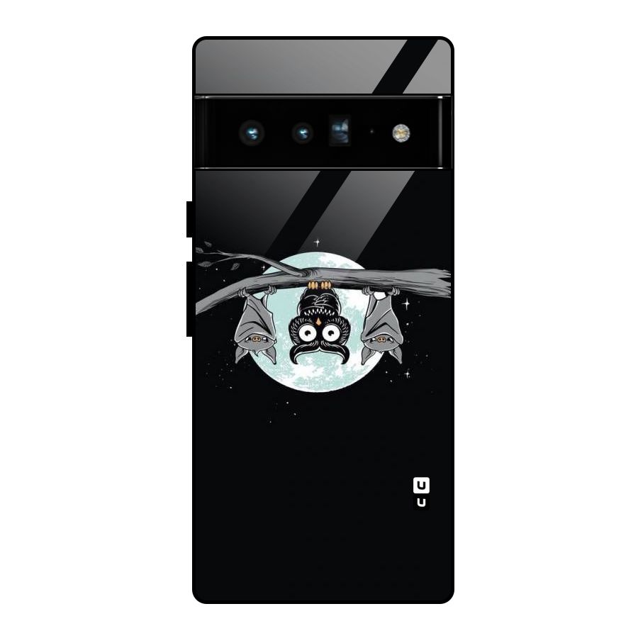 Owl Hanging Glass Back Case for Google Pixel 6 Pro