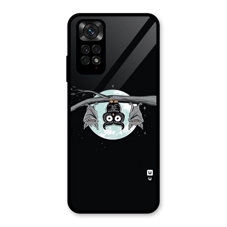 Owl Hanging Glass Back Case for Redmi Note 11S