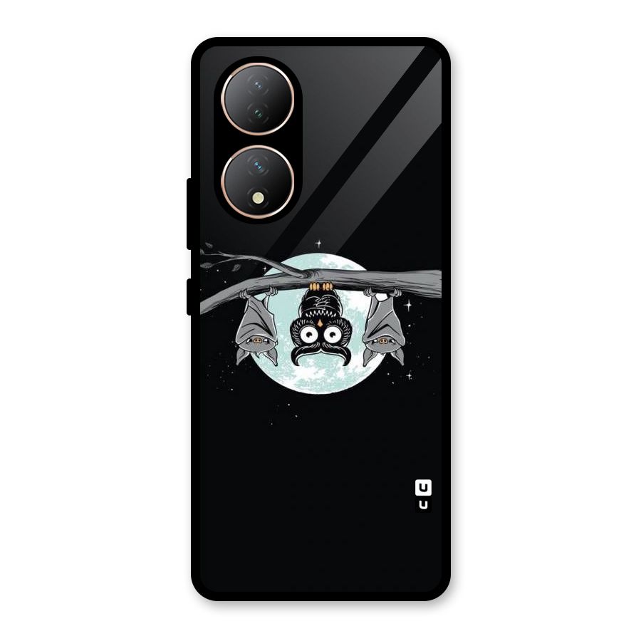 Owl Hanging Glass Back Case for Vivo T2