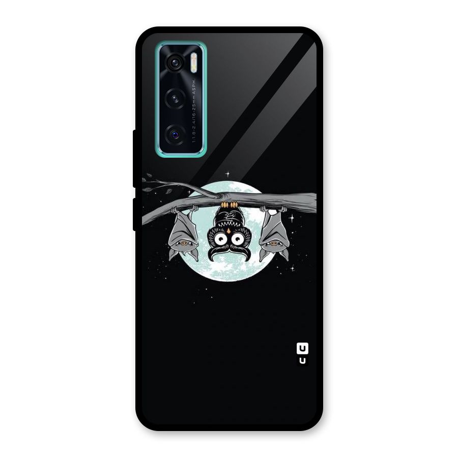 Owl Hanging Glass Back Case for Vivo V20 SE