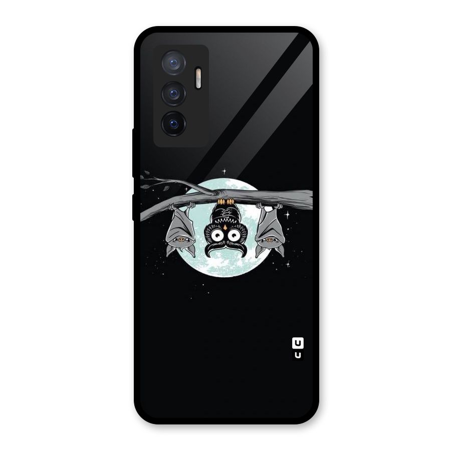 Owl Hanging Glass Back Case for Vivo V23e