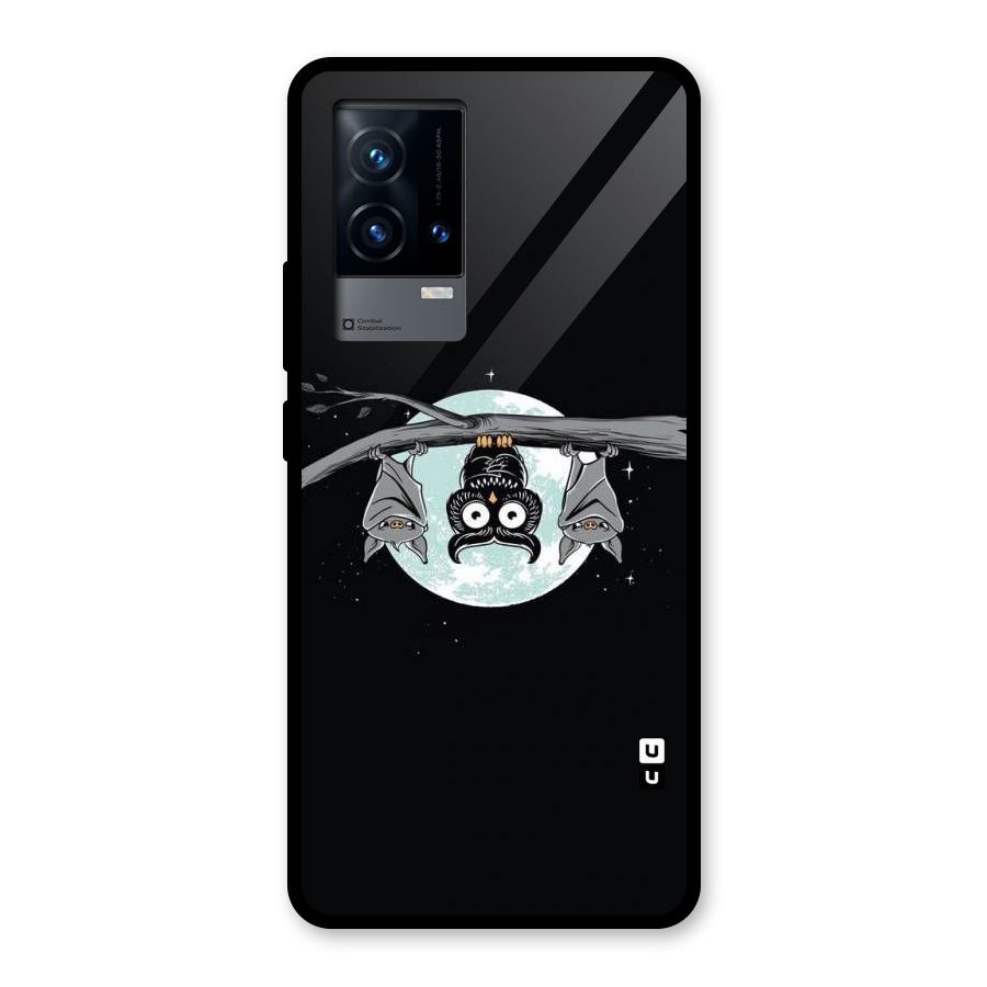 Owl Hanging Glass Back Case for iQOO 9 5G