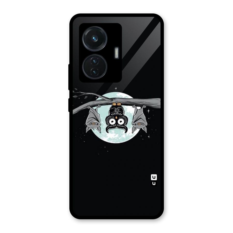 Owl Hanging Glass Back Case for iQOO Z6 44W