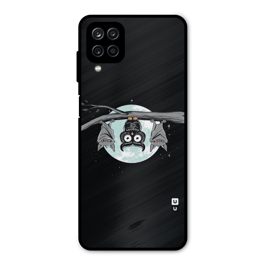 Owl Hanging Metal Back Case for Galaxy A12
