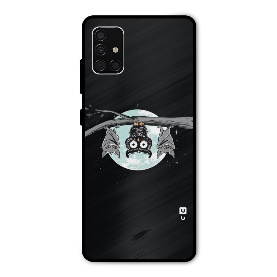 Owl Hanging Metal Back Case for Galaxy A51