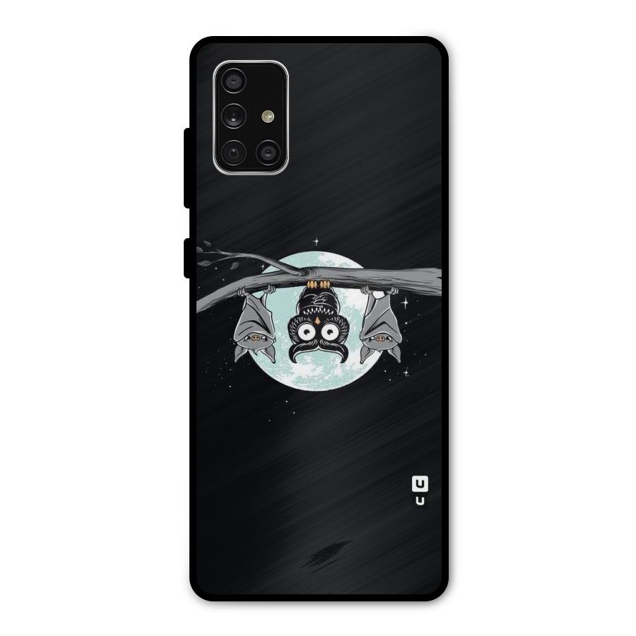 Owl Hanging Metal Back Case for Galaxy A71