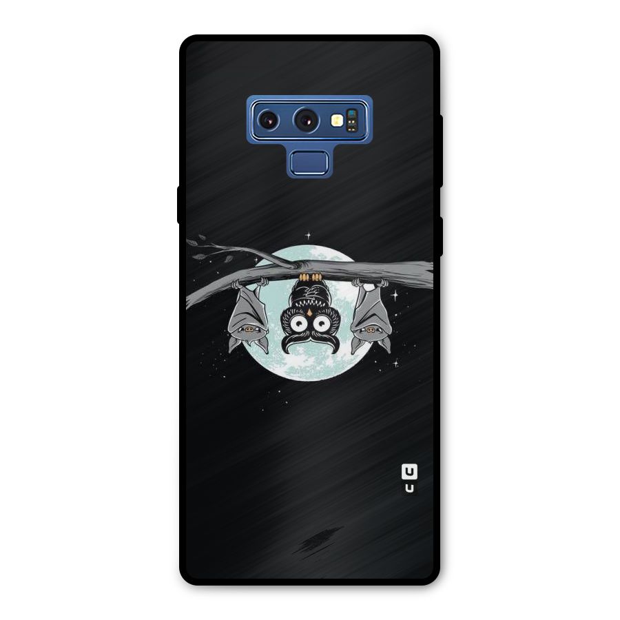 Owl Hanging Metal Back Case for Galaxy Note 9
