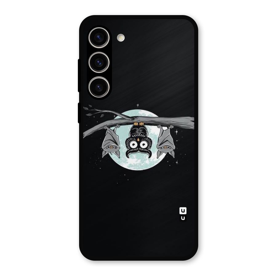 Owl Hanging Metal Back Case for Galaxy S23 Plus
