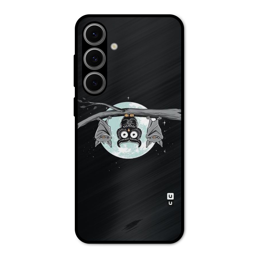 Owl Hanging Metal Back Case for Galaxy S24 FE