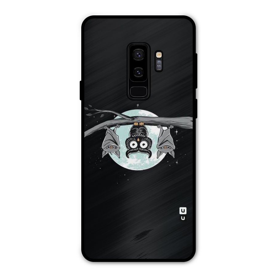 Owl Hanging Metal Back Case for Galaxy S9 Plus