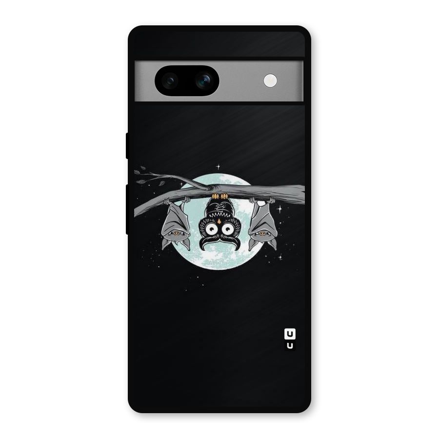 Owl Hanging Metal Back Case for Google Pixel 7a