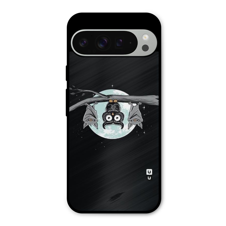 Owl Hanging Metal Back Case for Google Pixel 9 Pro XL