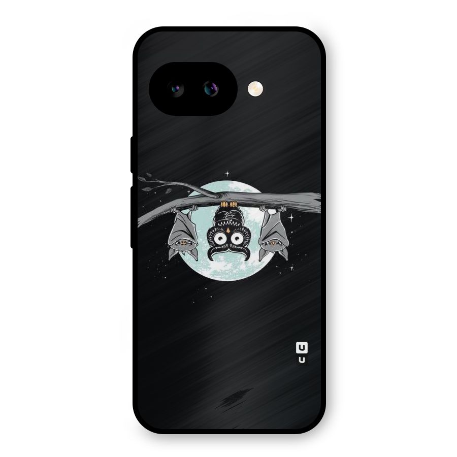 Owl Hanging Metal Back Case for Google Pixel 9a