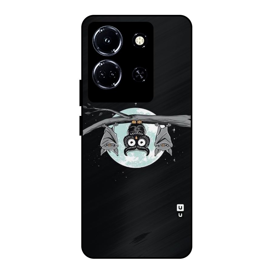 Owl Hanging Metal Back Case for Infinix Note 30 5G