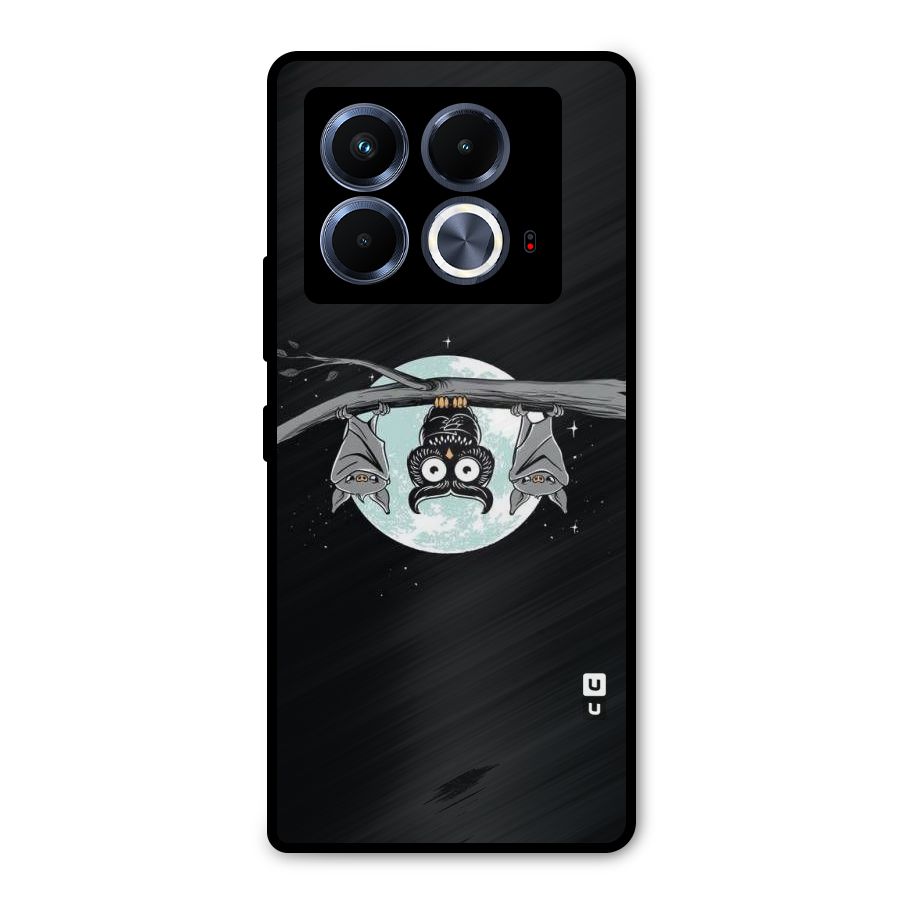 Owl Hanging Metal Back Case for Infinix Note 40 5G