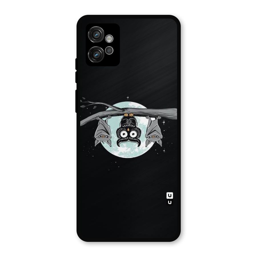 Owl Hanging Metal Back Case for Moto G32