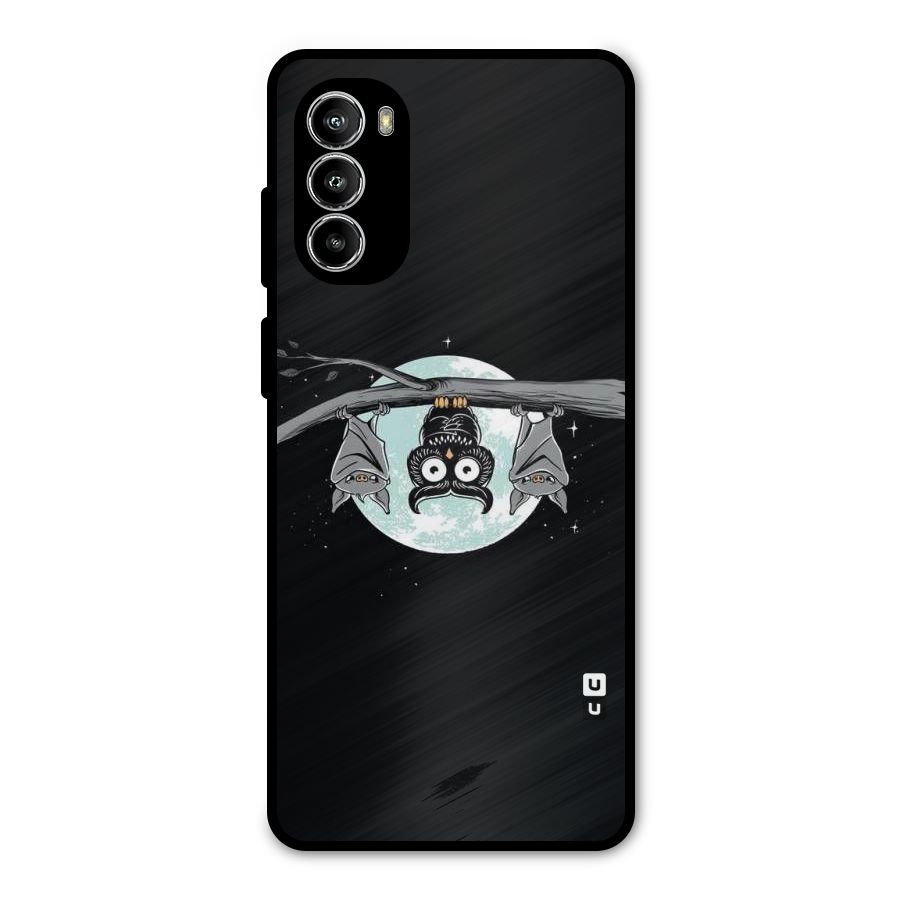 Owl Hanging Metal Back Case for Moto G52