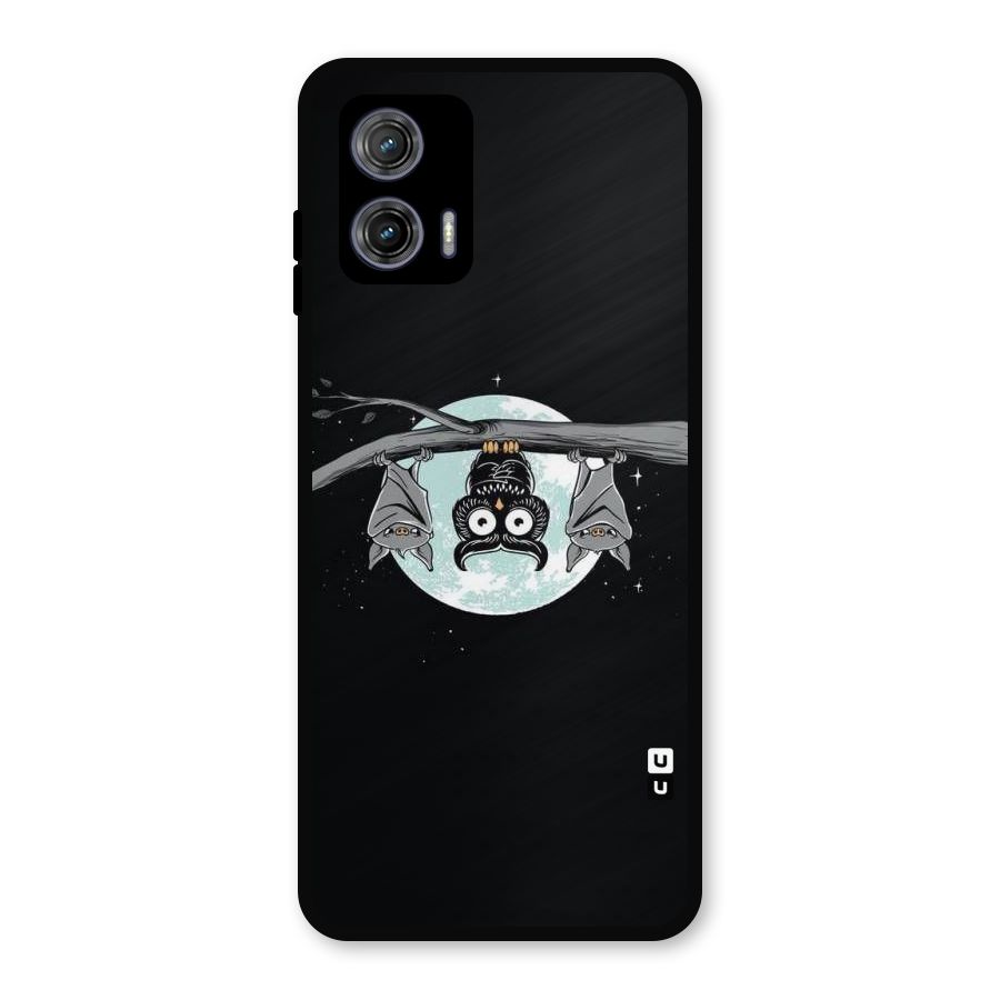 Owl Hanging Metal Back Case for Moto G73