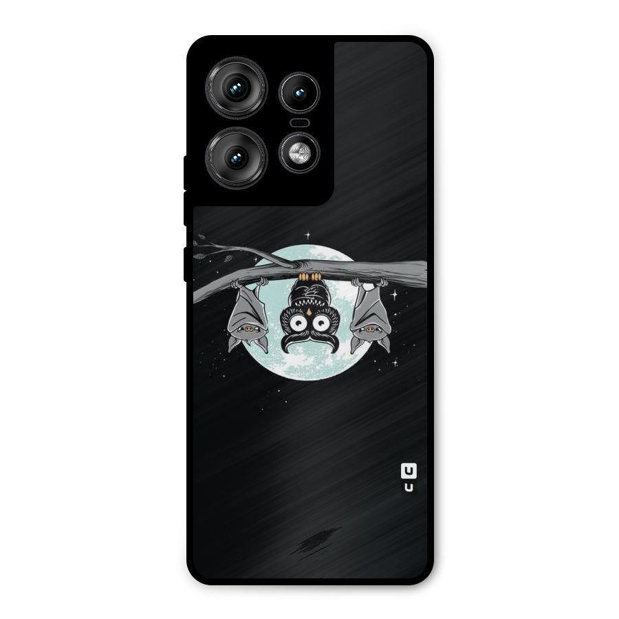 Owl Hanging Metal Back Case for Motorola Edge 50 Pro