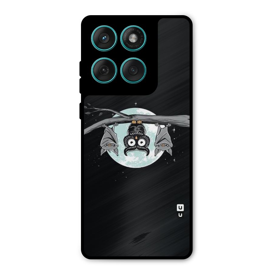 Owl Hanging Metal Back Case for Motorola Edge 60 Fusion