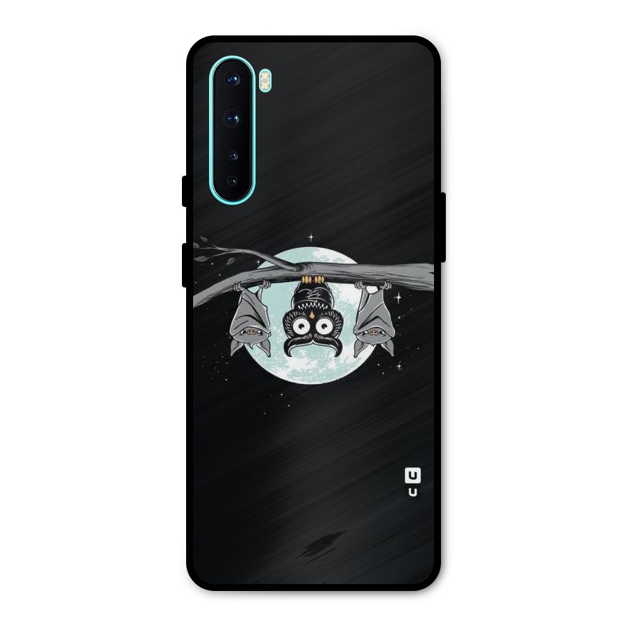 Owl Hanging Metal Back Case for OnePlus Nord