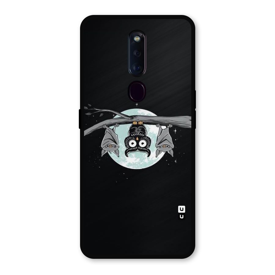 Owl Hanging Metal Back Case for Oppo F11 Pro