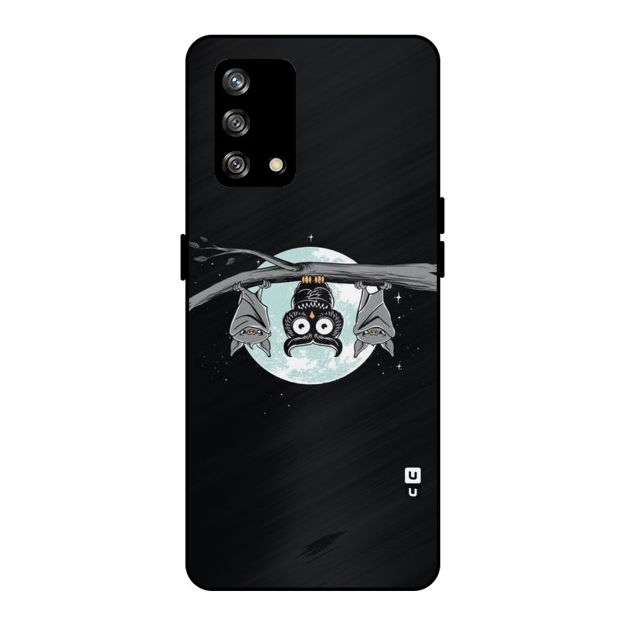 Owl Hanging Metal Back Case for Oppo F19