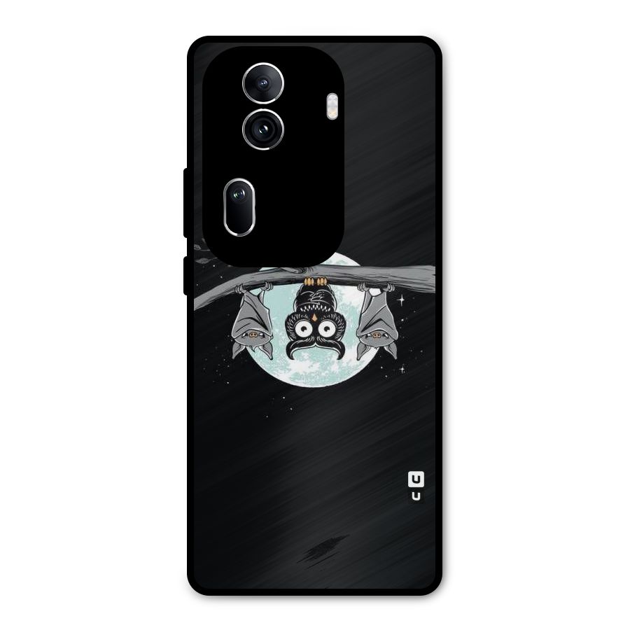 Owl Hanging Metal Back Case for Oppo Reno11 Pro 5G