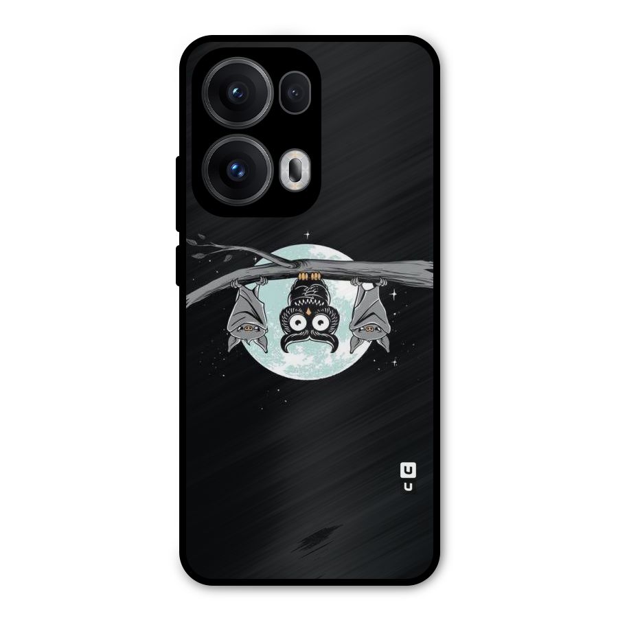 Owl Hanging Metal Back Case for Oppo Reno13 Pro