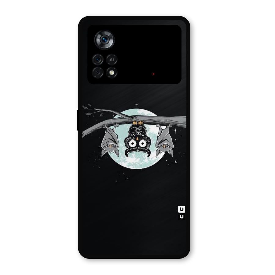 Owl Hanging Metal Back Case for Poco X4 Pro 5G