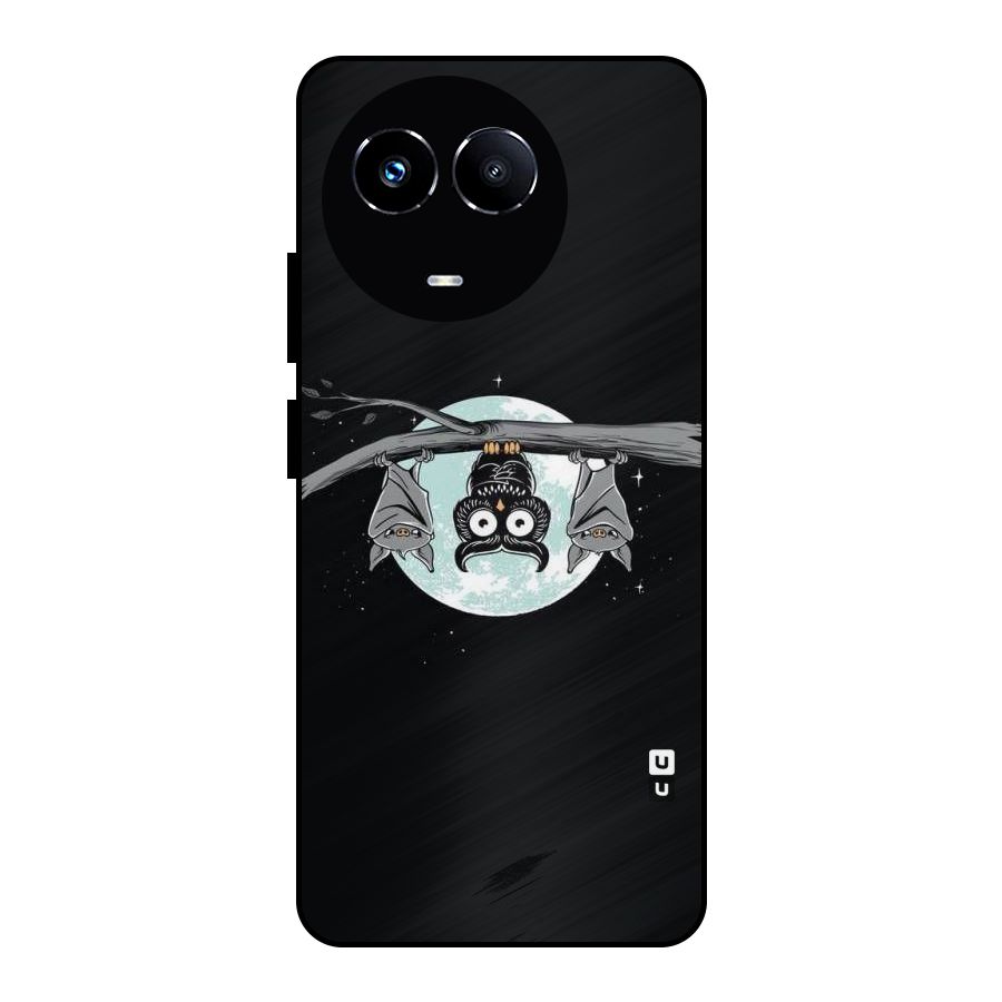 Owl Hanging Metal Back Case for Realme 11X