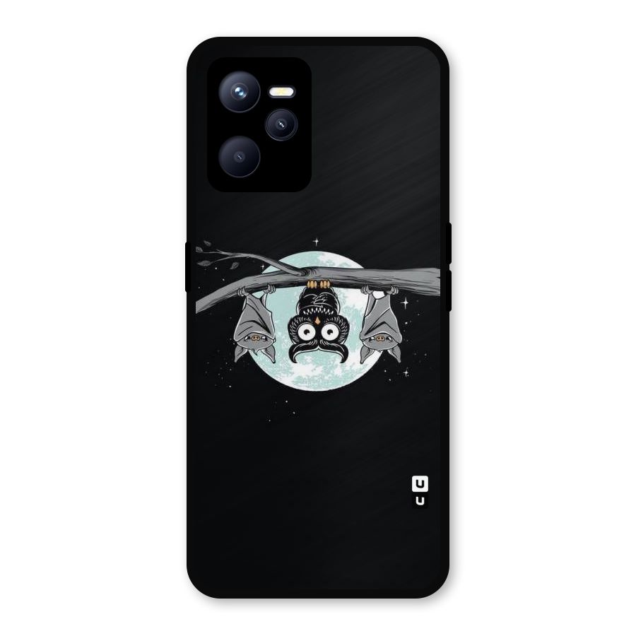 Owl Hanging Metal Back Case for Realme C35