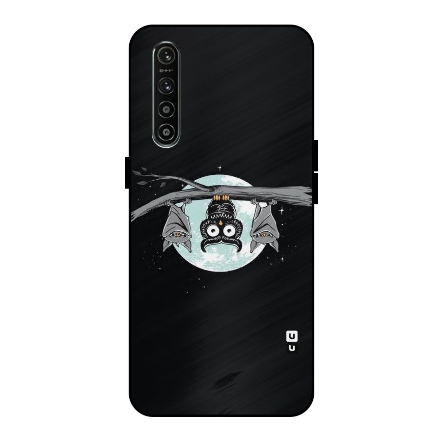 Owl Hanging Metal Back Case for Realme XT