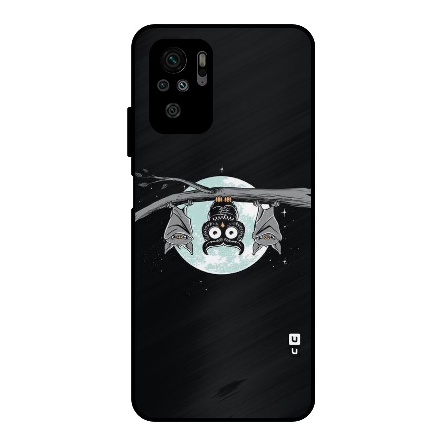 Owl Hanging Metal Back Case for Redmi Note 10