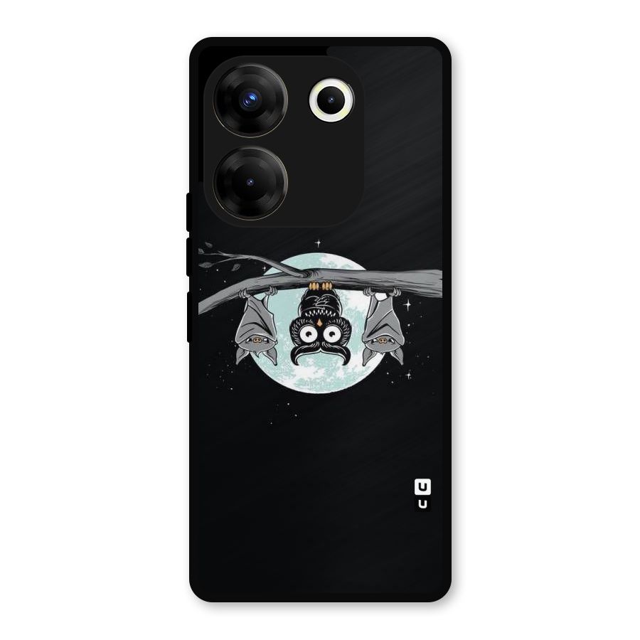 Owl Hanging Metal Back Case for Tecno Camon 20