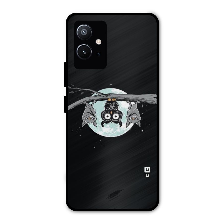 Owl Hanging Metal Back Case for Vivo T1 5G