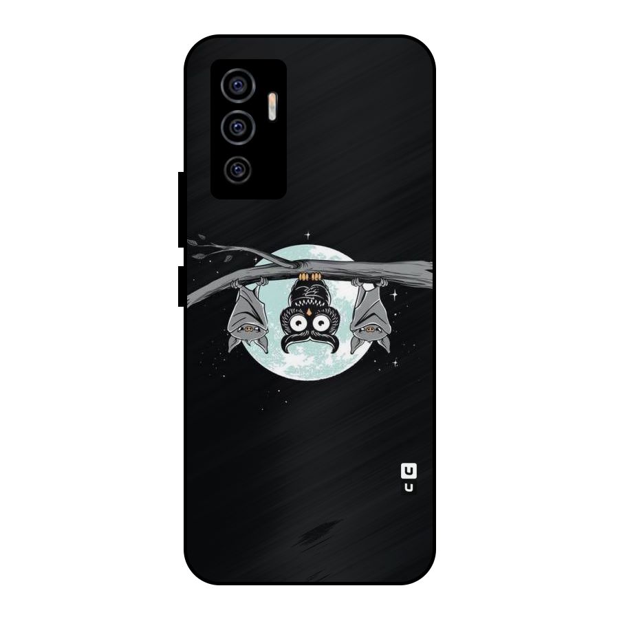 Owl Hanging Metal Back Case for Vivo V23e