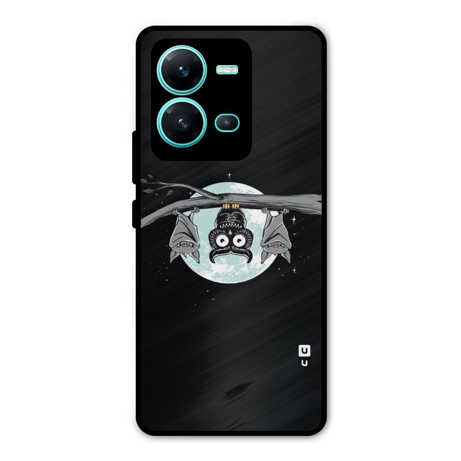 Owl Hanging Metal Back Case for Vivo V25