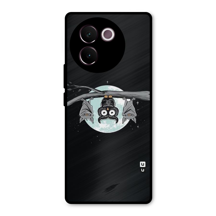 Owl Hanging Metal Back Case for Vivo V30e