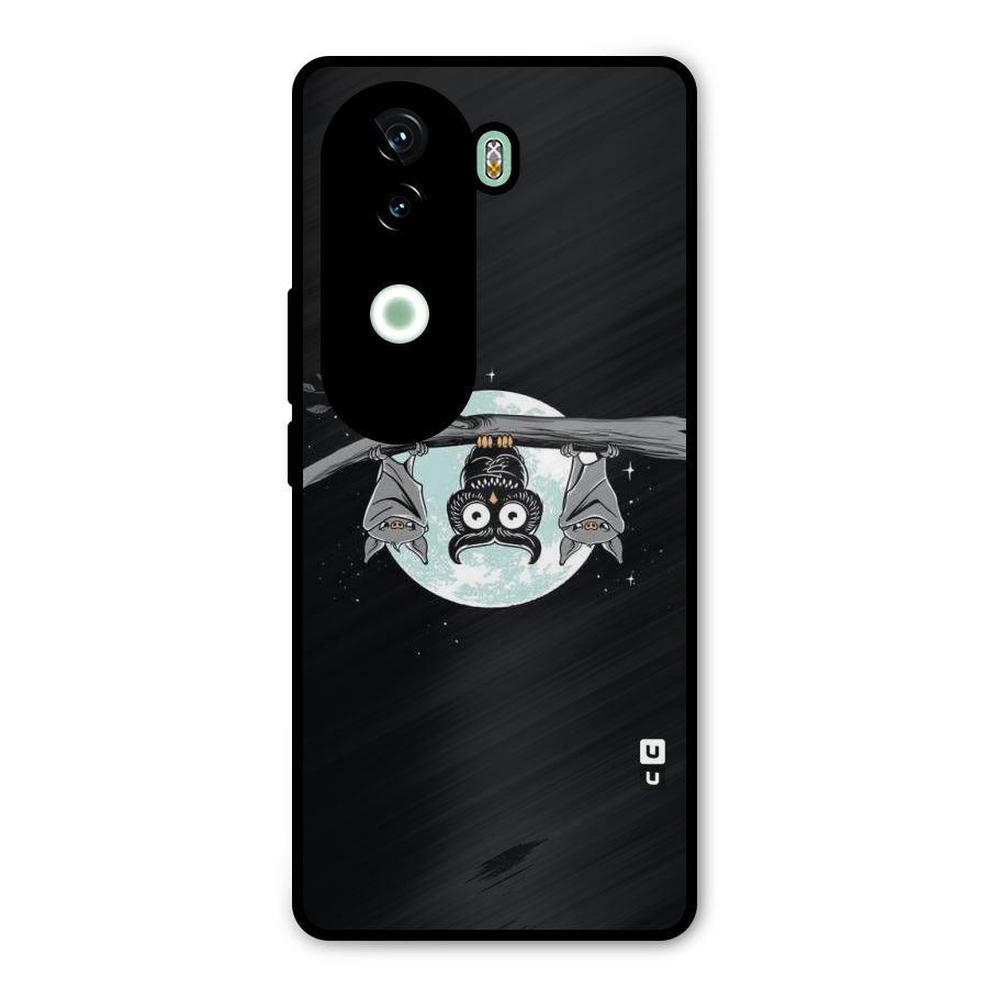 Owl Hanging Metal Back Case for Vivo V40e
