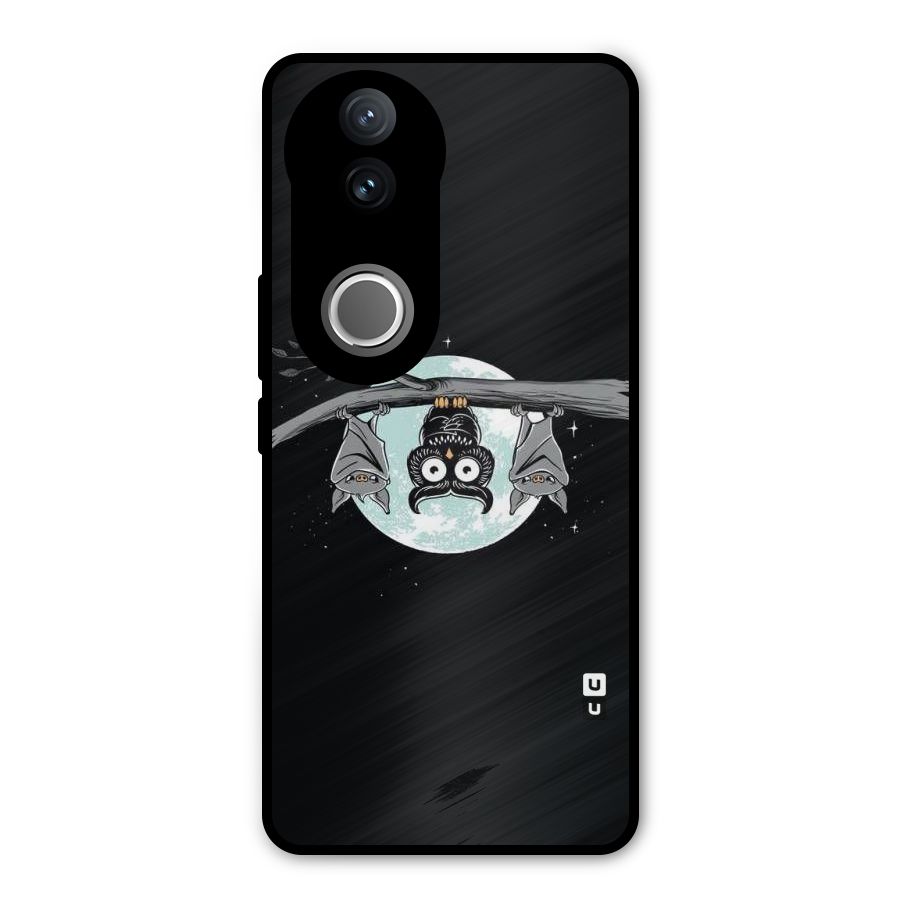 Owl Hanging Metal Back Case for Vivo V50e