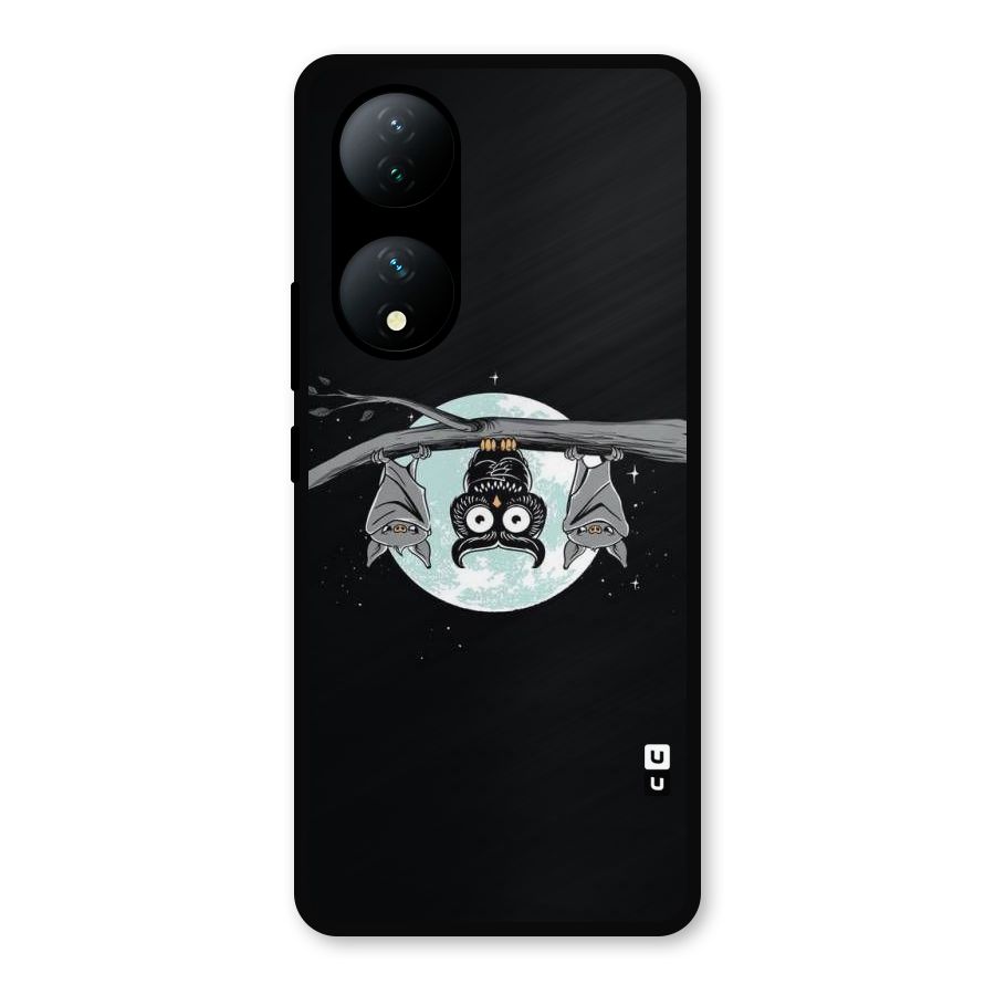 Owl Hanging Metal Back Case for Vivo Y100