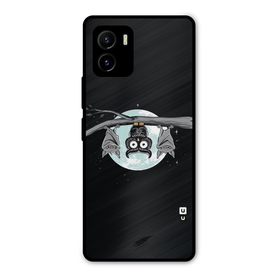 Owl Hanging Metal Back Case for Vivo Y15s