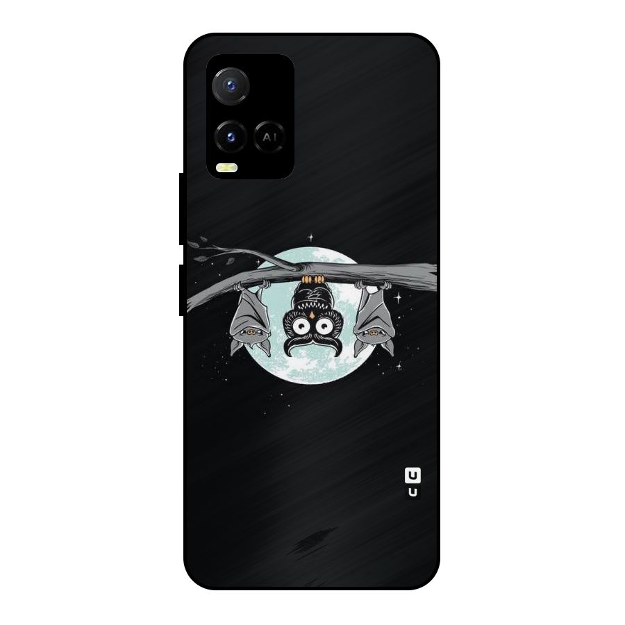 Owl Hanging Metal Back Case for Vivo Y21