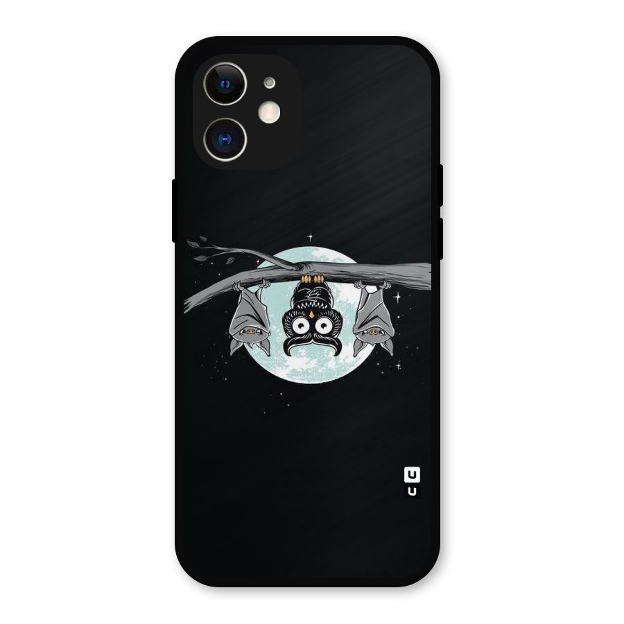 Owl Hanging Metal Back Case for iPhone 12